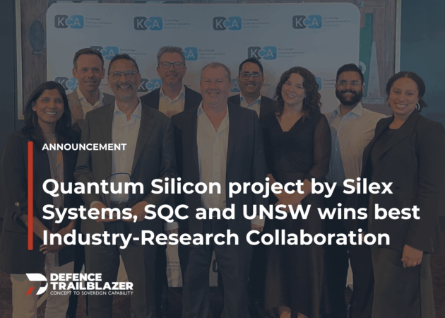 Quantum Silicon project by Silex Systems, SQC and UNSW wins best Industry-Research Collaboration
