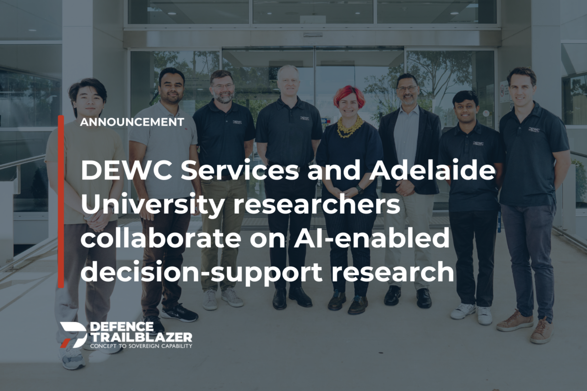 DEWC Services and AU Researchers collaoborate on AI-enabled decision support
