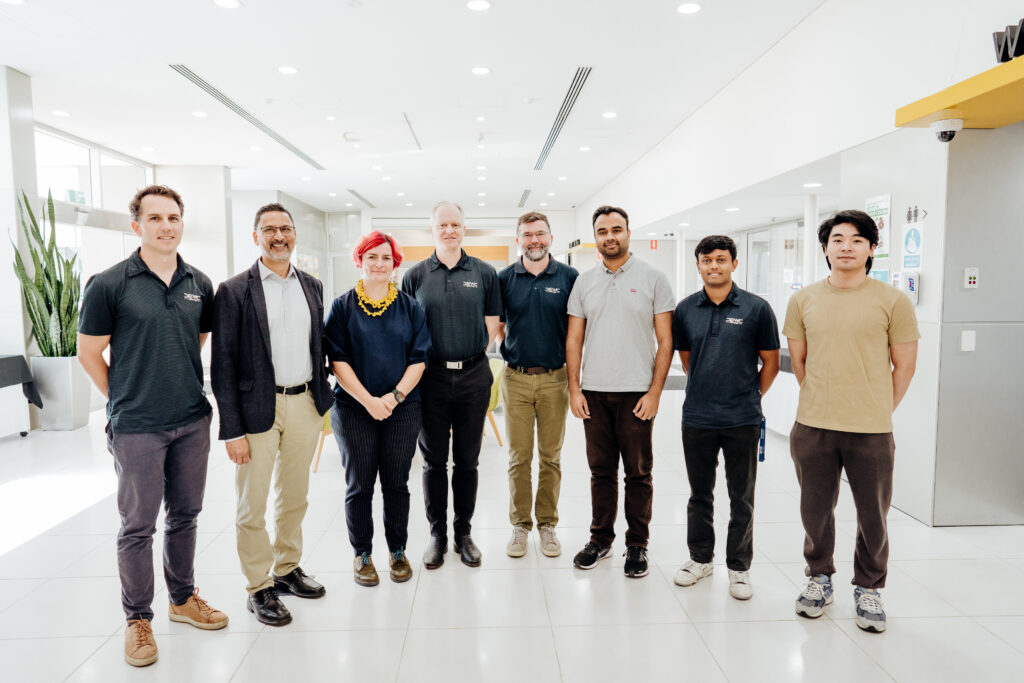 Project leads with DEWC staff and Adelaide University researchers.