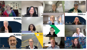 Teams screenshot of roundtable participants